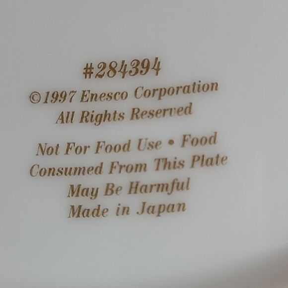 Collectable Plate. Teddy Tompkins. Collectable Bears. Enesco Co. Plate #7 - Picture 7 of 8